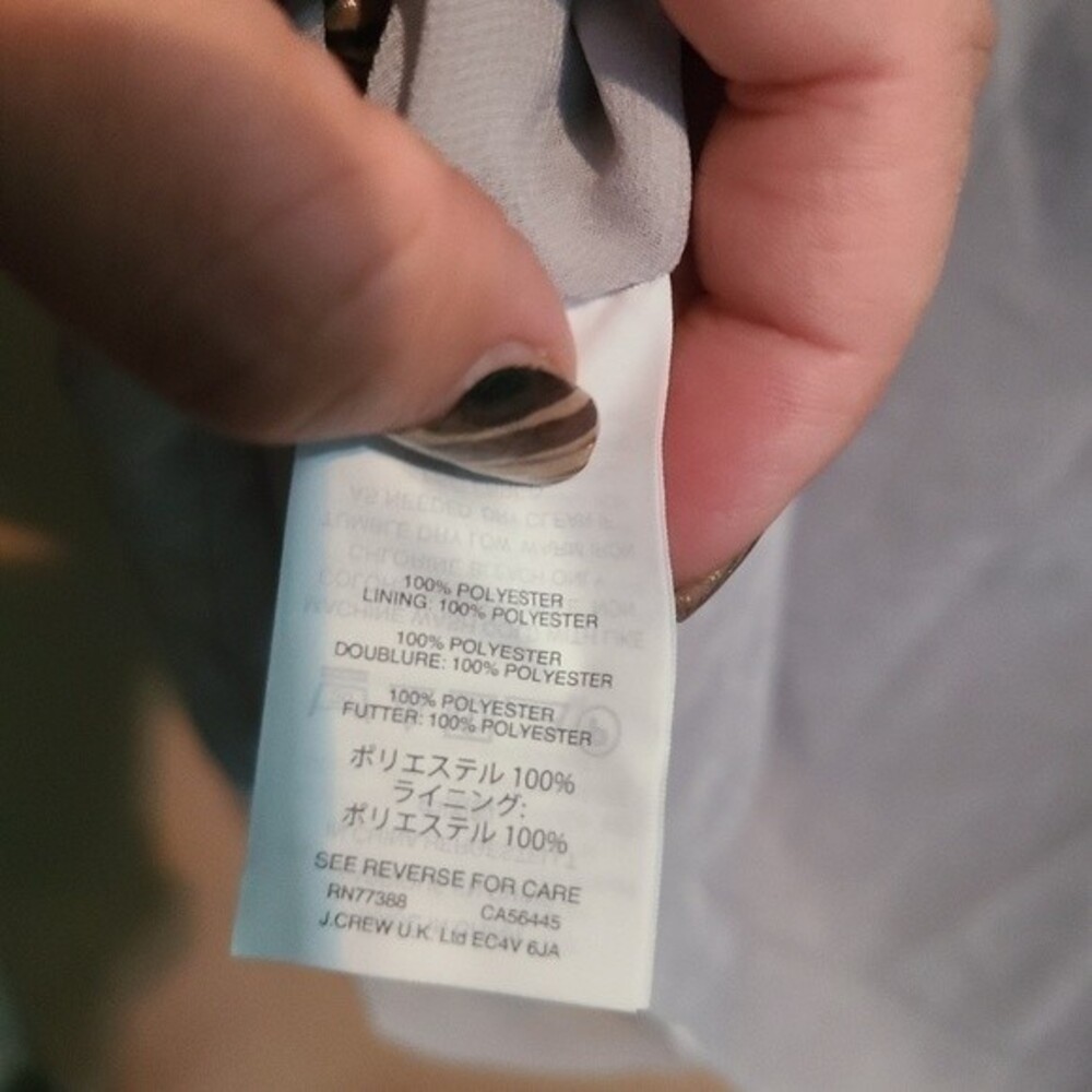J. Crew Gray Velvet Ruffle Tank Top - Picture 5 of 7